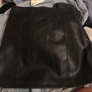 NWOT Forever 21 Black Leather Skirt